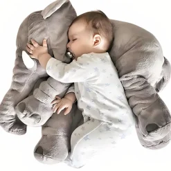 Peluche éléphant oreiller grise