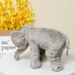 Peluche éléphant oreiller grise