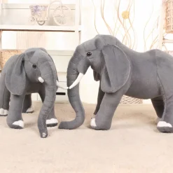Peluche éléphant réaliste pour enfant