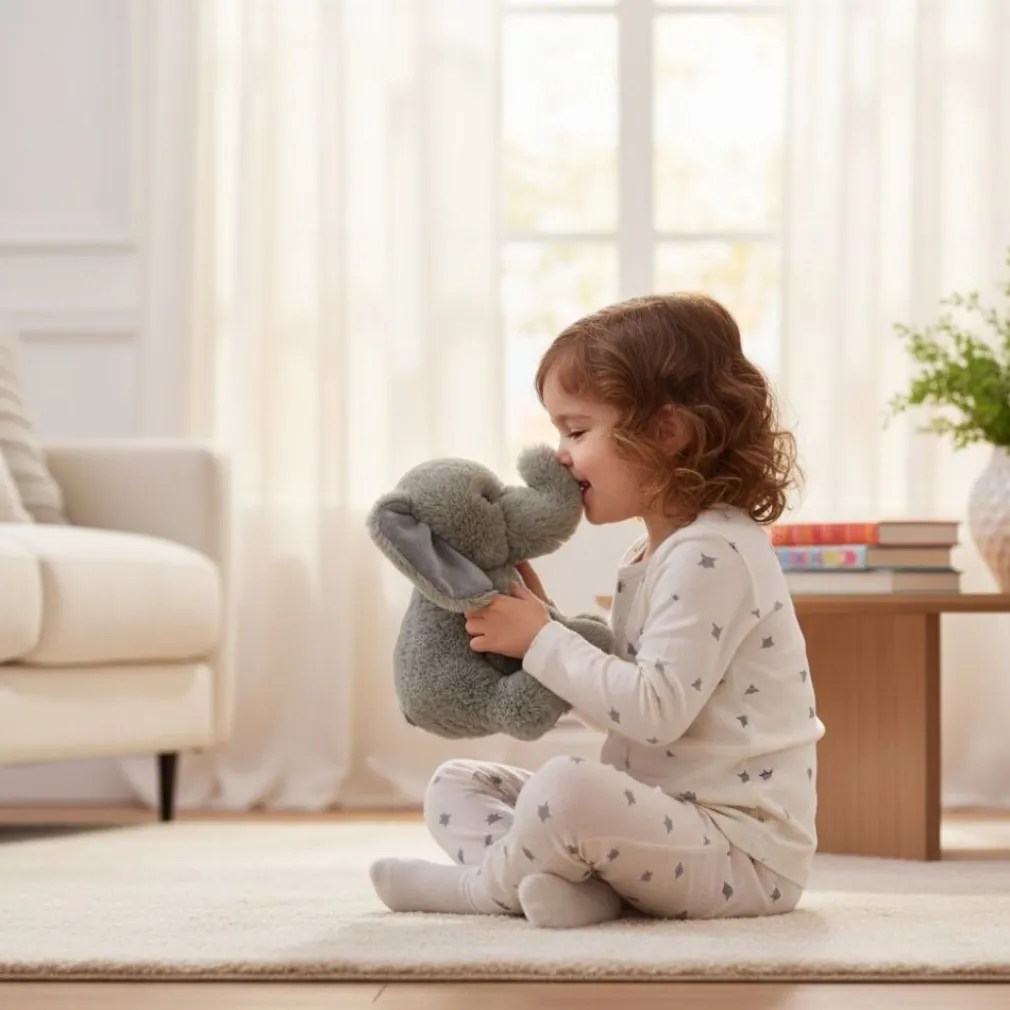 Peluche éléphant tout doux