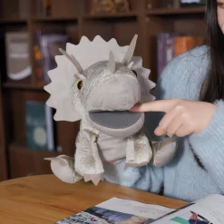 Peluche marionnette dinosaure