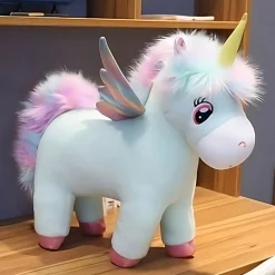 Peluche merveilleuse licorne Blanche
