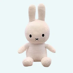 Peluche Miffy côtelé blanc