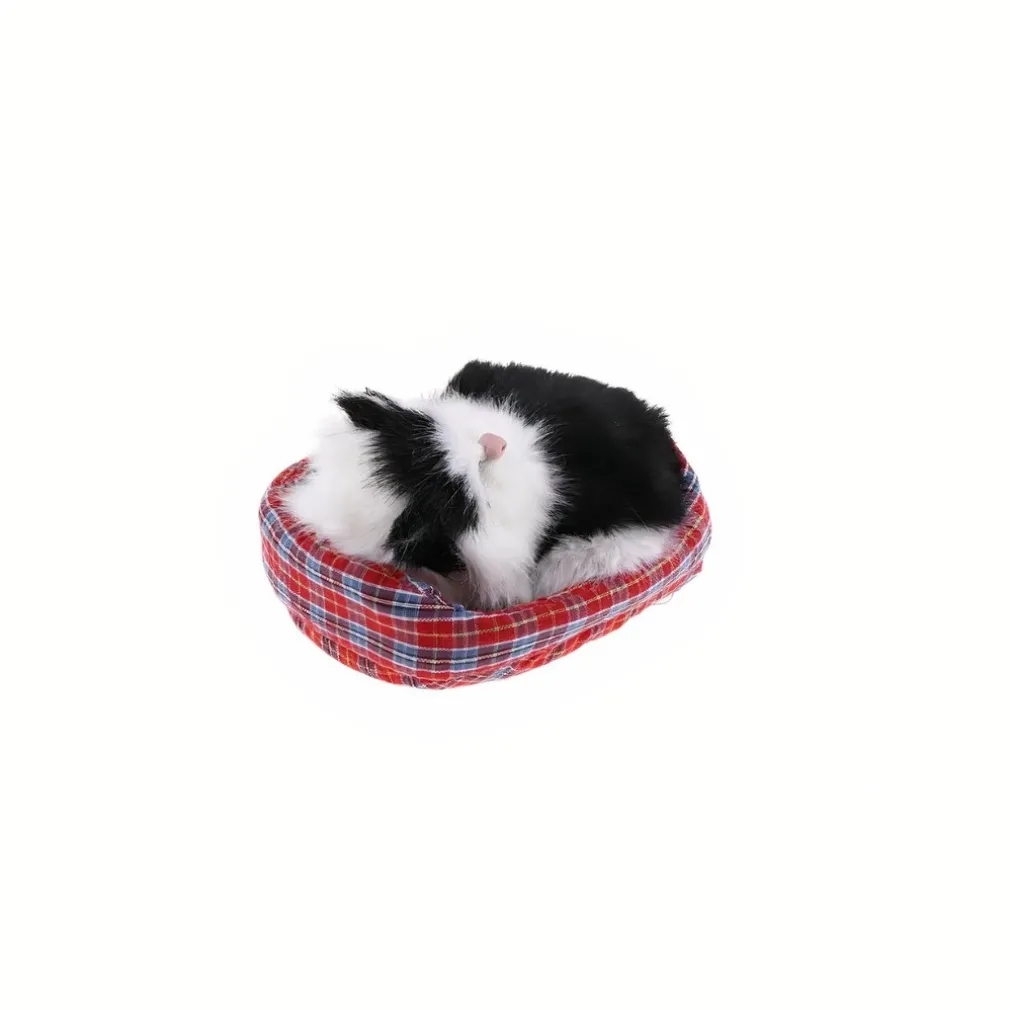 Peluche mini chat endormi