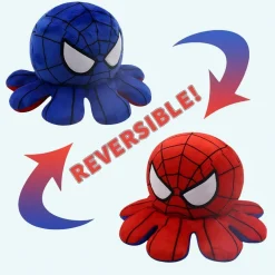 Peluche mini pieuvre réversible