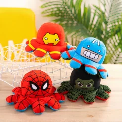 Peluche mini pieuvre réversible