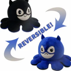 Peluche mini pieuvre réversible