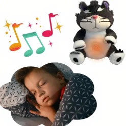 Peluche musicale et qui respire de Lucifer le chat de Cendrillon