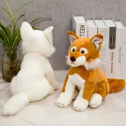 Peluche orange renard chien adorable
