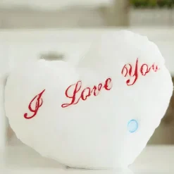 Peluche oreiller blanc I Love You