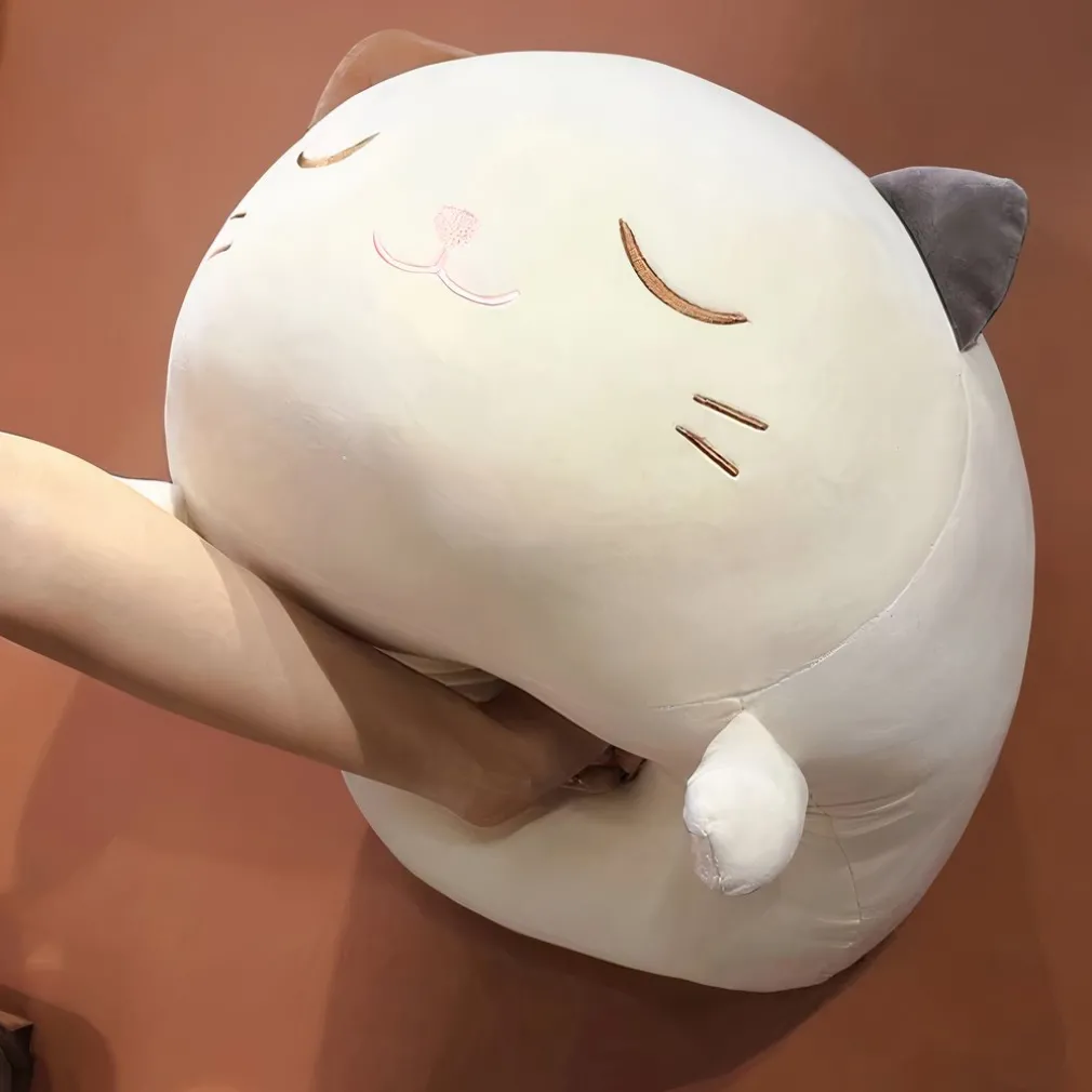 Peluche oreiller chat adorable pour enfant