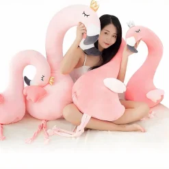 Peluche oreiller Flamant rose – rose clair