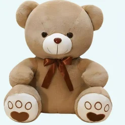 Peluche ours brun à croquer