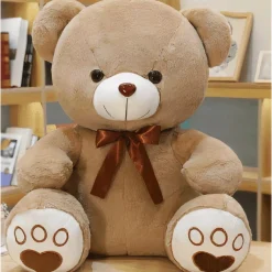 Peluche ours brun à croquer