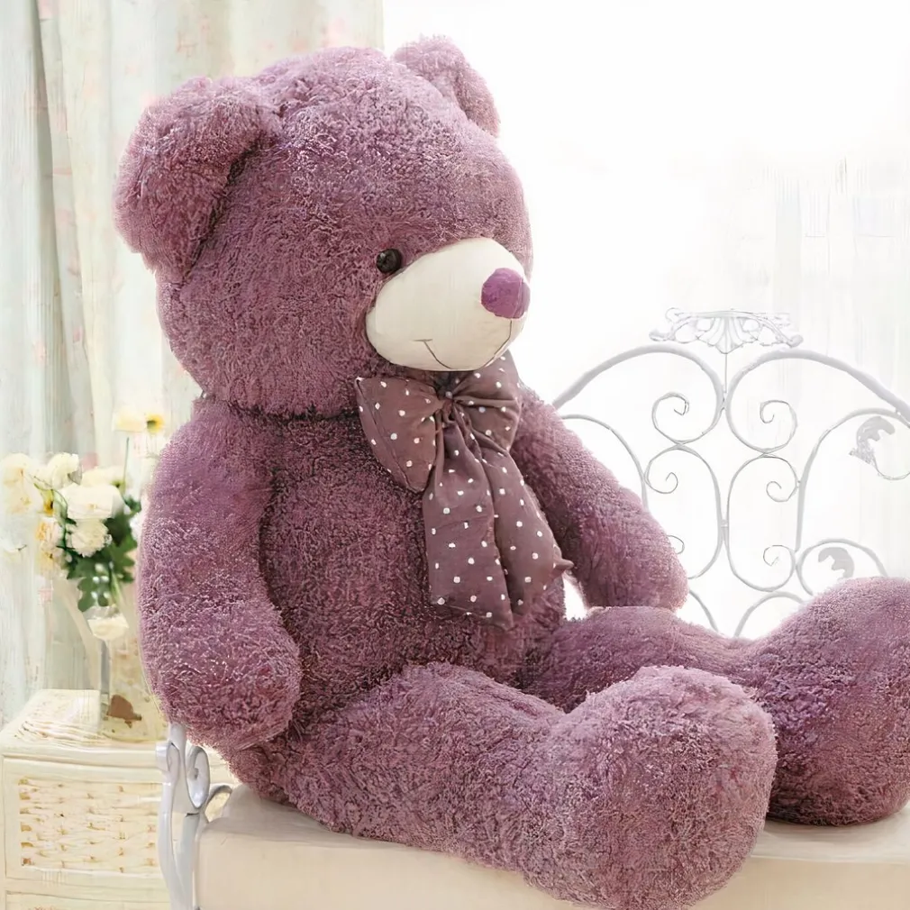 Peluche ours géant violet