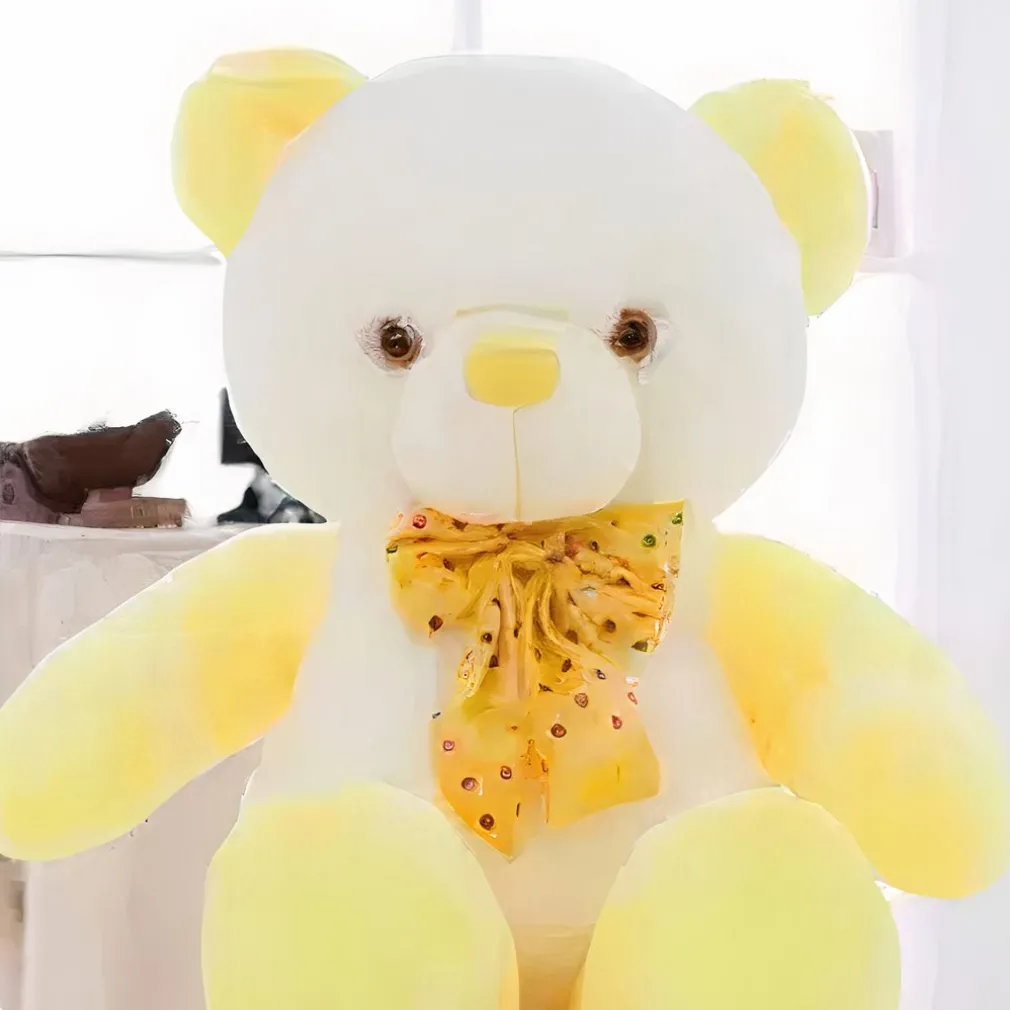 Peluche ours jaune kawaii