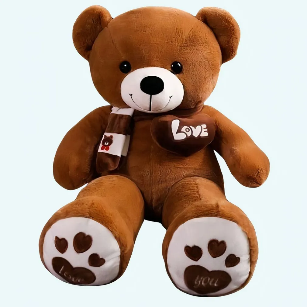 Peluche ours marron à croquer