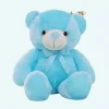 Peluche ours oreiller LED bleue