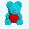 Peluche ours roses turquoises coffret collector