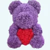 Peluche ours roses violettes coffret collector