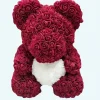 Peluche ours roses violines