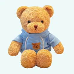 Peluche ourson pull bleu