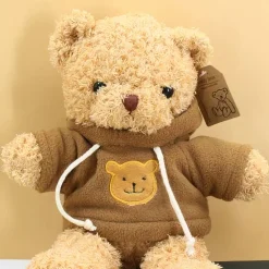 Peluche ourson pull marron