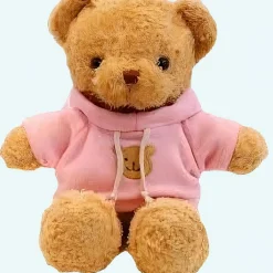 Peluche ourson pull rose