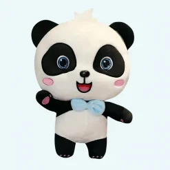 Peluche panda Baby Bus bleu