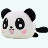 Peluche panda cœur oreiller