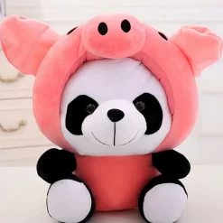 Peluche panda déguisé en cochon