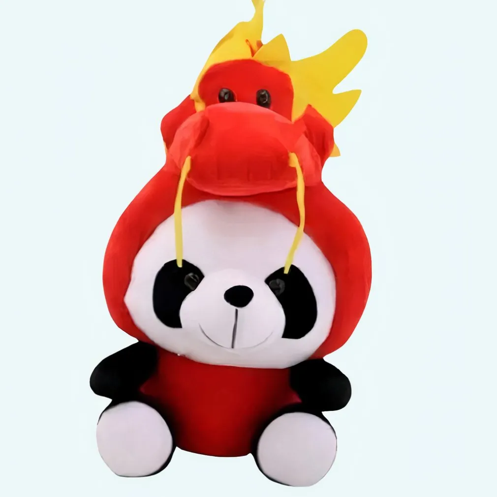 Peluche panda déguisé en dragon