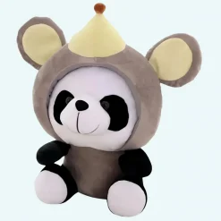 Peluche panda déguisé en souris