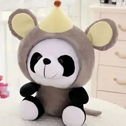 Peluche panda déguisé en souris
