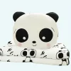Peluche panda timide avec couverture