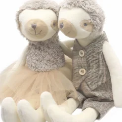 Peluche petit paresseux beige Mr et Mme