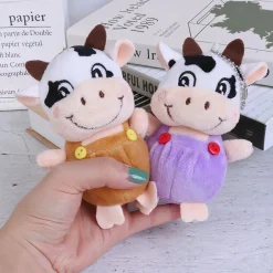 Peluche petite vache porte-clés