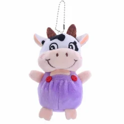 Peluche petite vache porte-clés