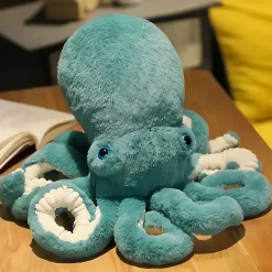 Peluche pieuvre bleue trop mignonne