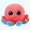 Peluche pieuvre corail adorable