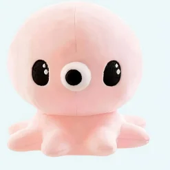 Peluche pieuvre mignonne Kawaii rose
