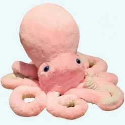Peluche pieuvre rose trop mignonne