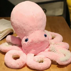Peluche pieuvre rose trop mignonne