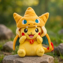 Peluche Pikachu déguisé en Dracaufeu