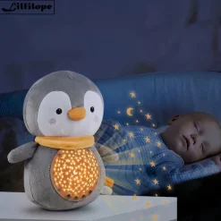Peluche pingouin doux à bruit blanc