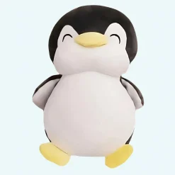 Peluche pingouin noir souriant