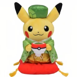 Peluche Pokémon Pikachu en tenue chinoise