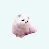 Peluche poupée chat blanc