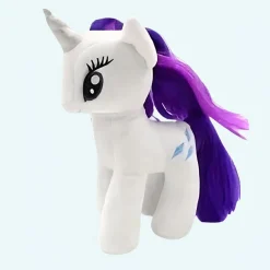 Peluche poupée licorne blanche