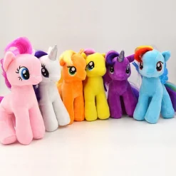 Peluche poupée licorne jaune